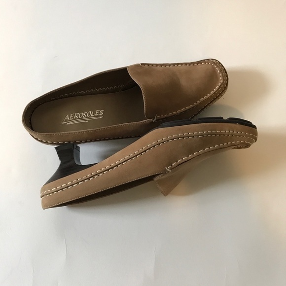 Aerosoles Two Stitchy slip-on suede kitten heels - Picture 7 of 8